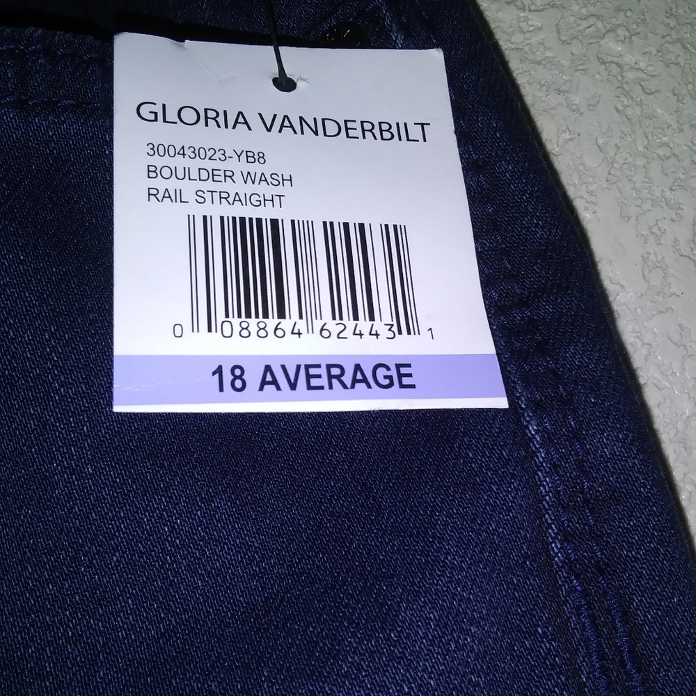 Gloria Vanderbilt, Boulder Wash RailStraight, 18Av